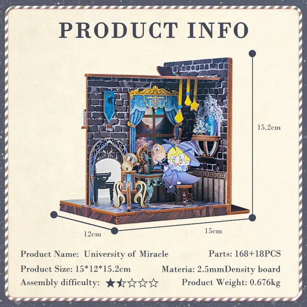 Bookend. Sujetalibros. Academia de magia. Rincón de libros para armar y decorar tu biblioteca - Imagen 6