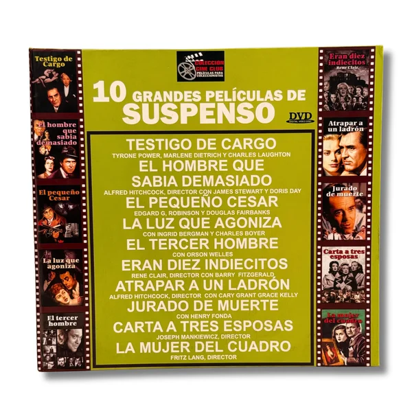 10 Grandes películas de suspenso. 10 películas DVD