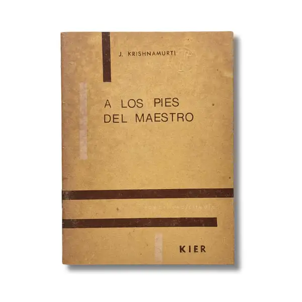 A los pies del maestro
(Algunos subrayados)