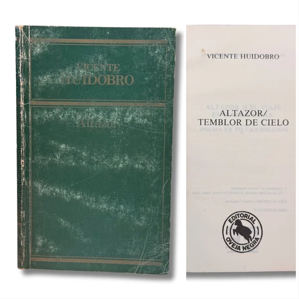 Altazor; Temblor de cielo