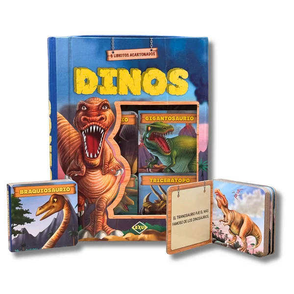 Aventuras Dinos: Cuento Infantil Lexus (6 mini libros)
No contiene rompecabeza