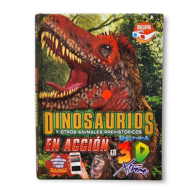 Dinosaurios y otros animales prehistóricos en acción (Incluye gafas 3D)