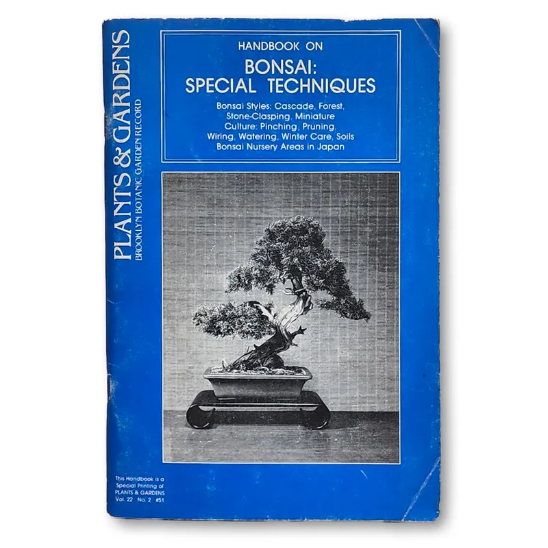 Handbook on bonsai: special techniques