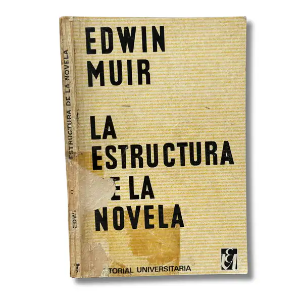 La estructura de la novela (con algunos sellos de biblioteca)