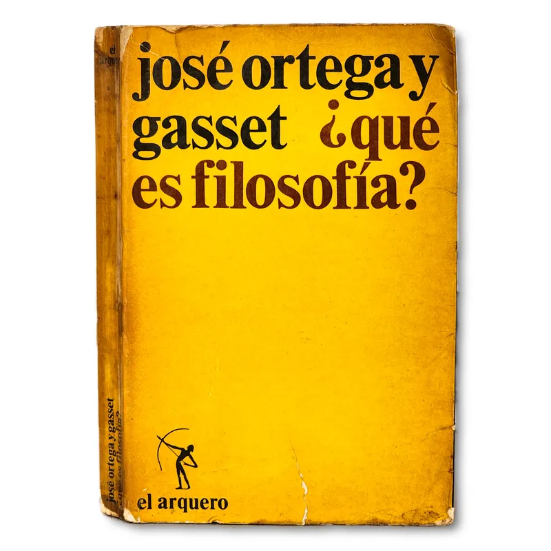 ¿Qué es filosofía?
(Algunos subrayados a lápiz)